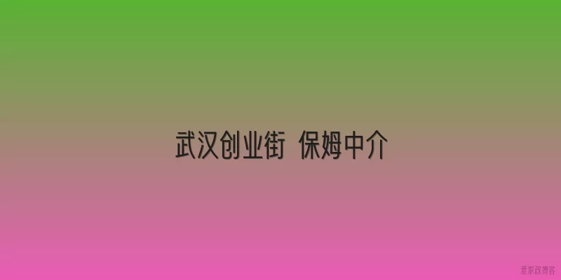 武汉创业街 保姆中介
