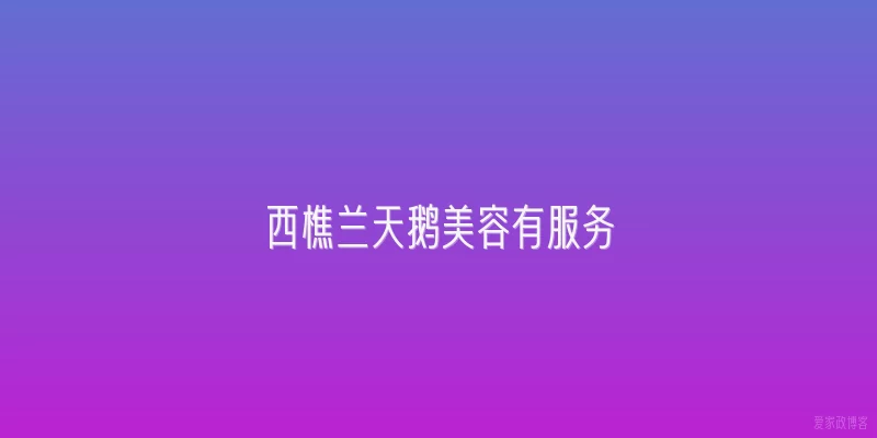 西樵兰天鹅美容有服务