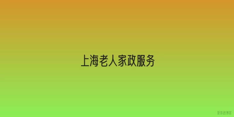 上海老人家政服务
