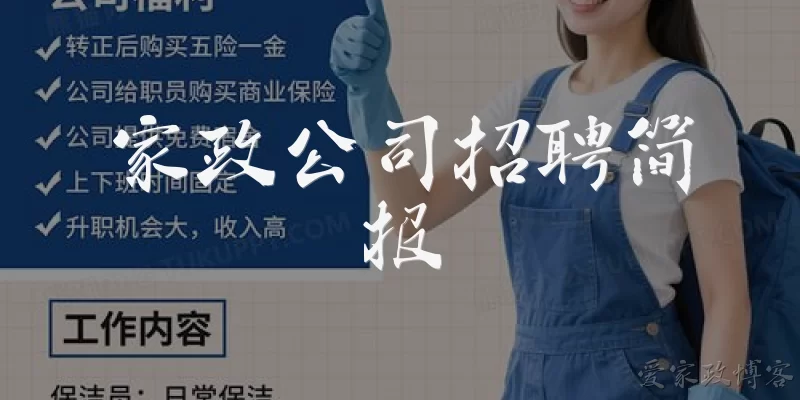 Housekeeping Company Recruitment Brief