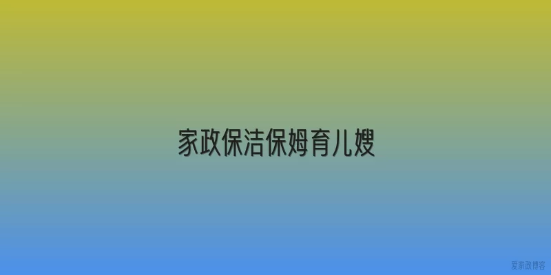 家政保洁保姆育儿嫂
