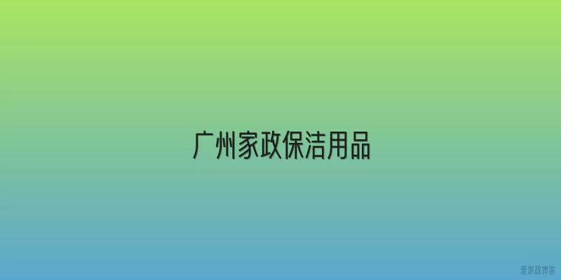 广州家政保洁用品