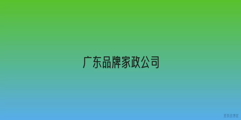 广东品牌家政公司