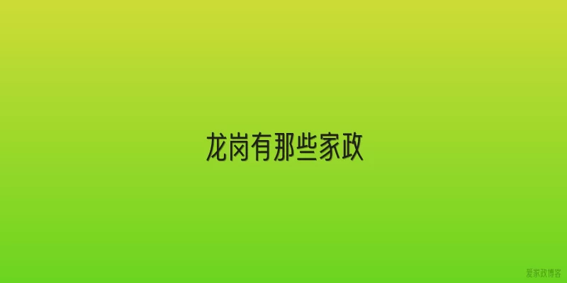 龙岗有那些家政
