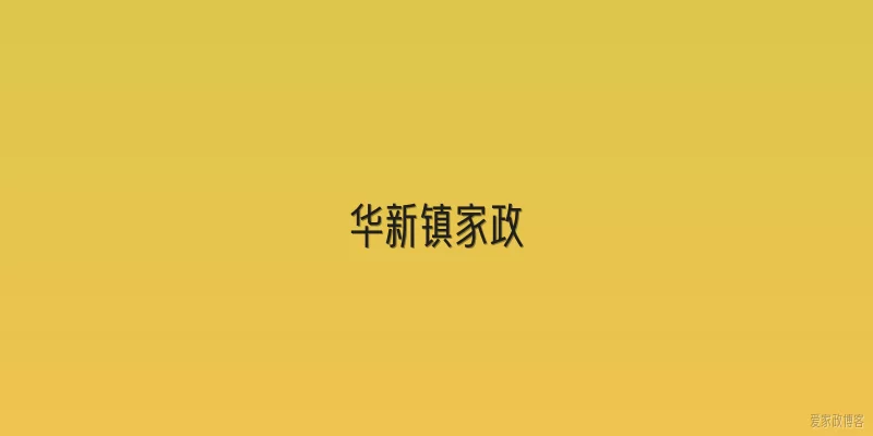 华新镇家政