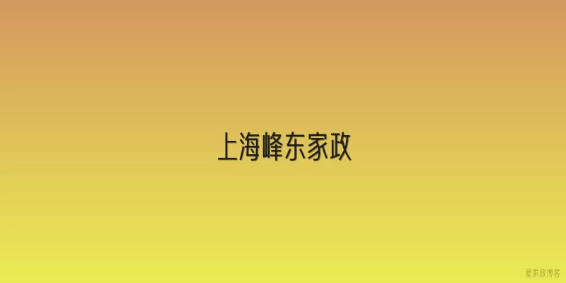 上海峰东家政