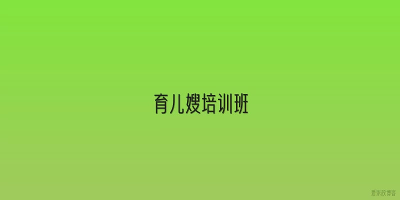 育儿嫂培训班