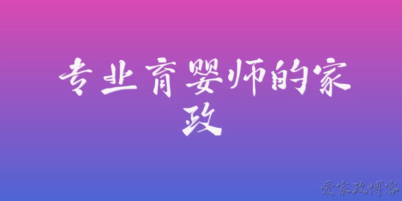 专业育婴师的家政