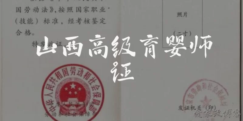 山西高级育婴师证