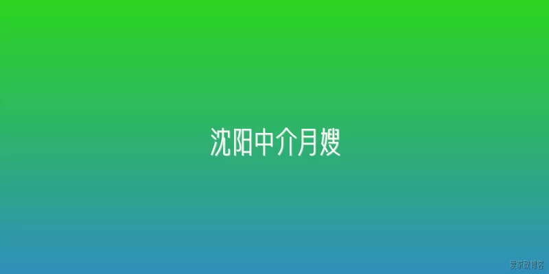 沈阳中介月嫂